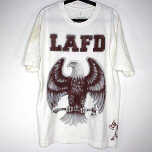 Travis Scott Mens Large LAFD T-Shirt NEW A1667